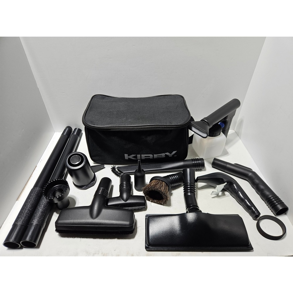 Kirby Avalir Vacuum Cleaner Attachment Set Black Tools With Storage Bag